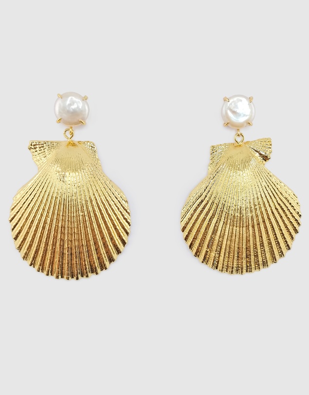Miz Casa and Co - Asterelle Shell Earrings