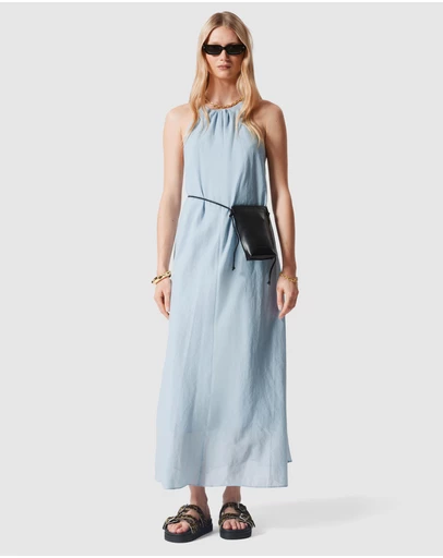 & Other Stories - Sleeveless Halterneck Midi Dress