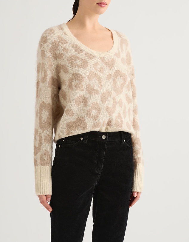 David Lawrence - Kyha Animal Jacquard Knit Jumper