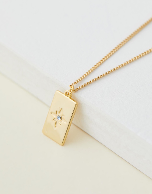 Zahar - March Birthstone Necklace