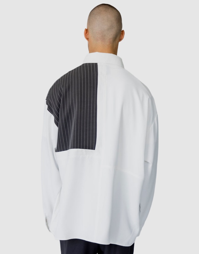 Justin Cassin - Tatum Pinstripe Block Shirt