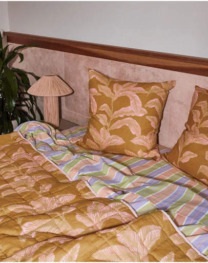 Mosey Me - Meridian Gold Euro Pillowcase Set