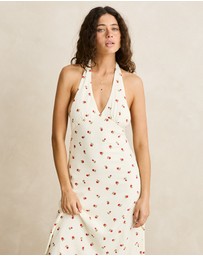 Rhythm - Mila Floral Halter Neck Maxi Dress