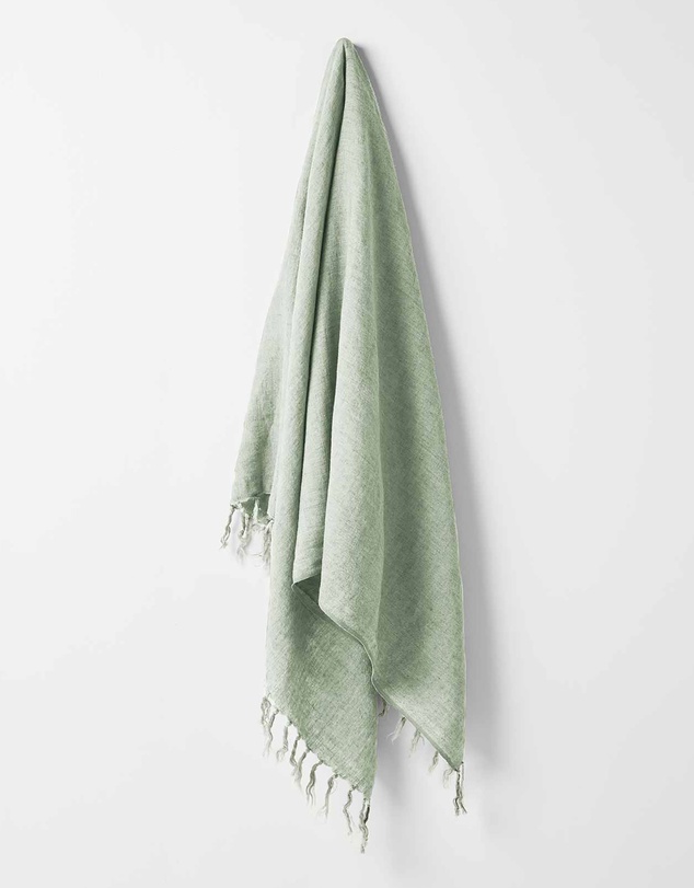 Aura Home - Linen Fringe Throw