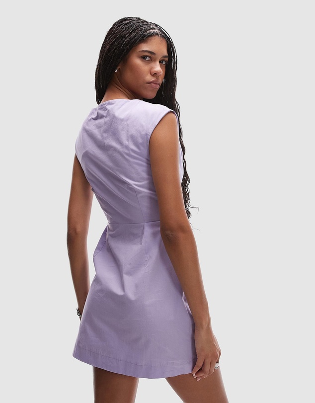 TOPSHOP - Drape Detail Clean Mini Dress