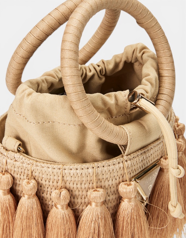 GUESS - Straw Bucket Bag