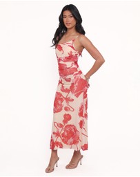 Petal & Pup - Jasmine Maxi Dress - Red Floral