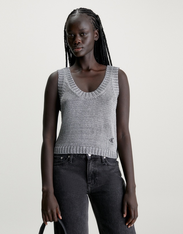 Calvin Klein Jeans - Metallic Knit Tank Top