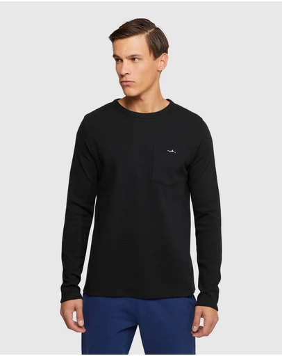 Oxford - Albert Waffle Long Sleeve Tee