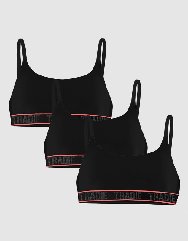 TRADIE - TRADIE Lady Bamboo 3pk Comfort Crop