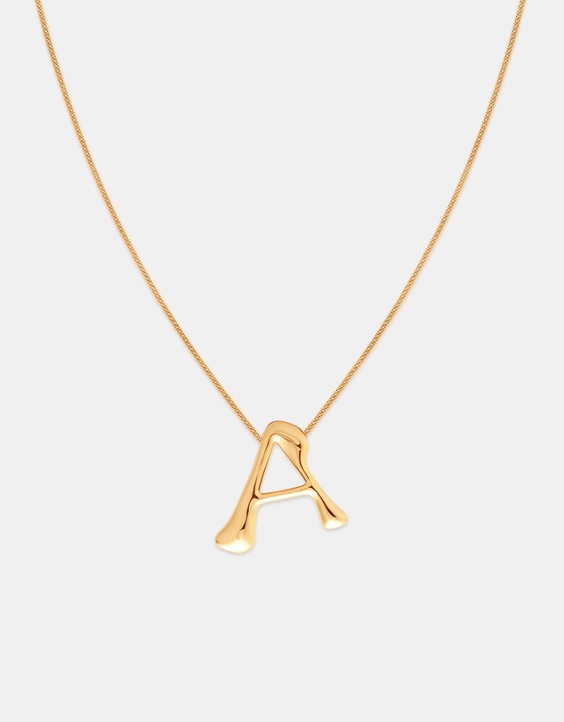 Astrid & Miyu - Initial Bold Pendant 18Ct Necklace