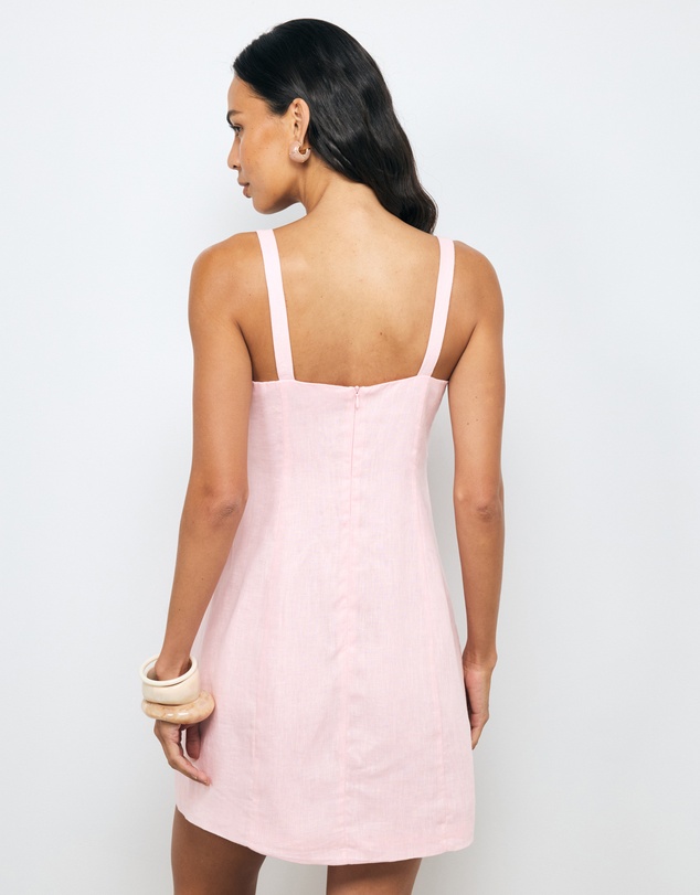 AERE - Clara Linen Mini Dress