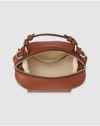 Oroton - Mica Mini Bowler Canvas Broguing