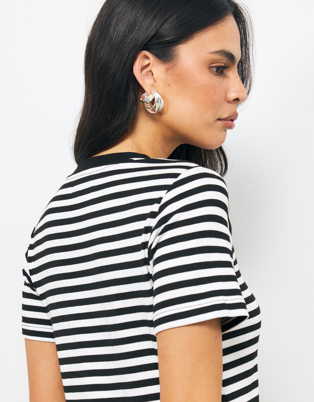 AERE - Vita Stripe T-Shirt Dress