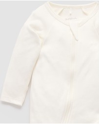 Purebaby - 2 Pack Zip Growsuit -Kids-Babies