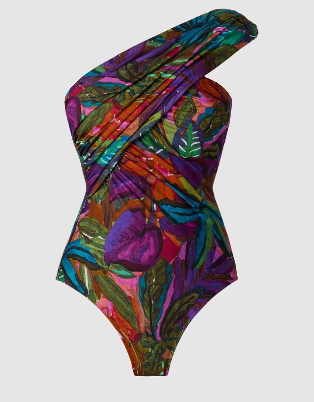 Magicsuit - Cactus Flower Goddess One Shoulder Tummy Control Swimsuit