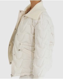 Belle & Bloom - See You Again Quilted Jacket - Cream