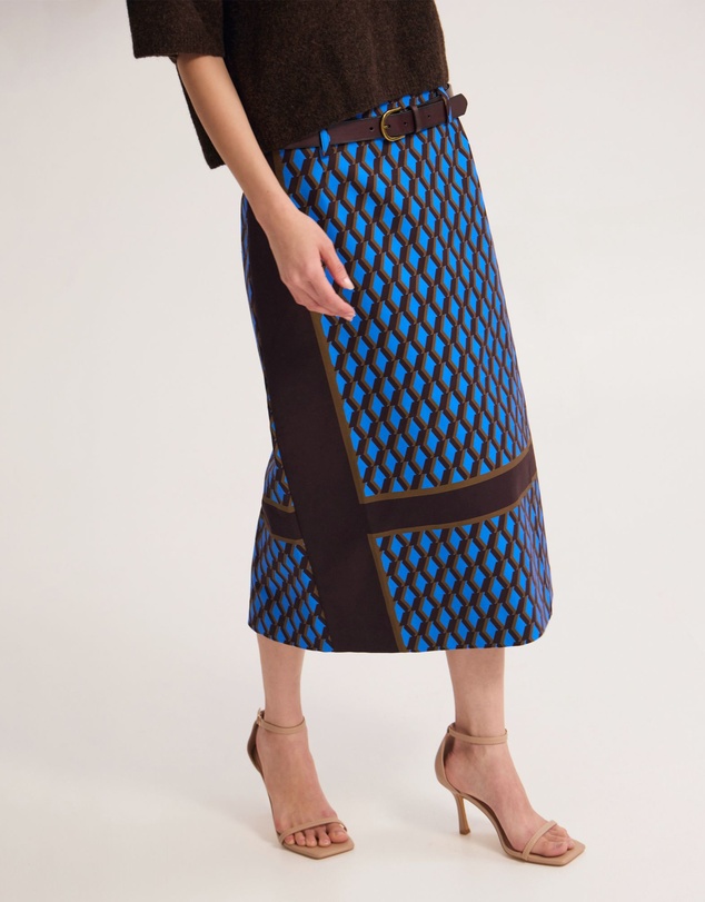 Oxford - Nora Stretch Midi Skirt