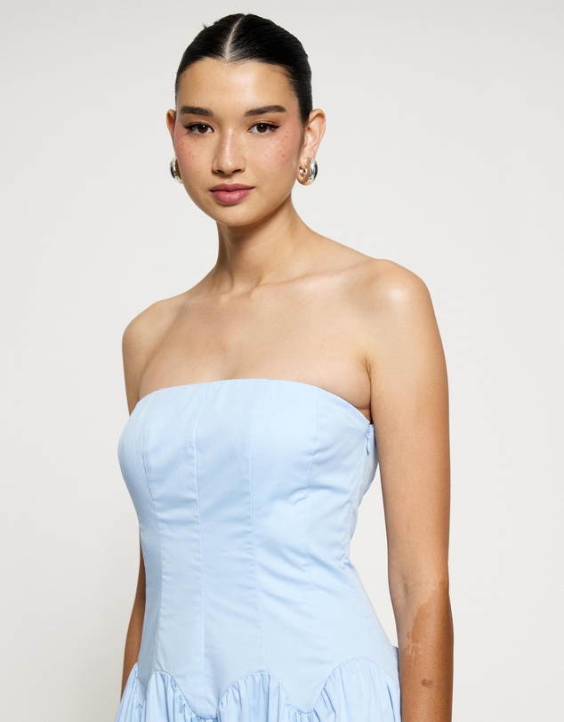 Lover - Sophia Strapless Midi Dress