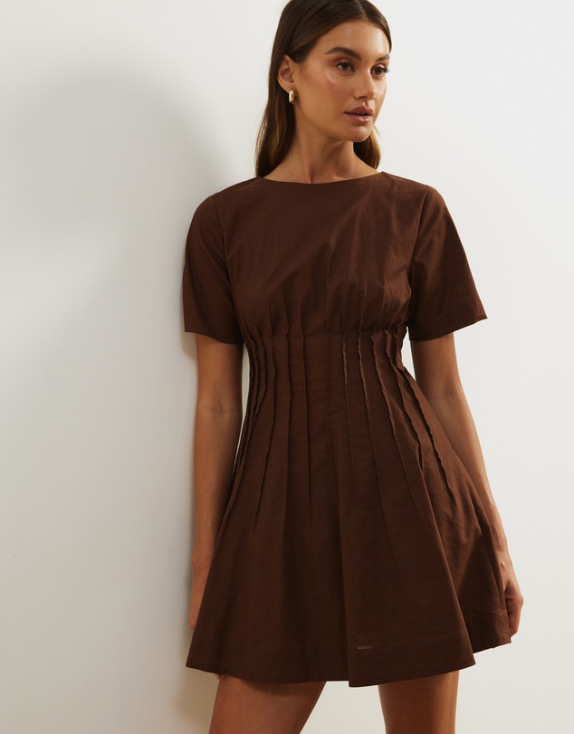 Atmos&Here - Maya Pleat Mini Dress