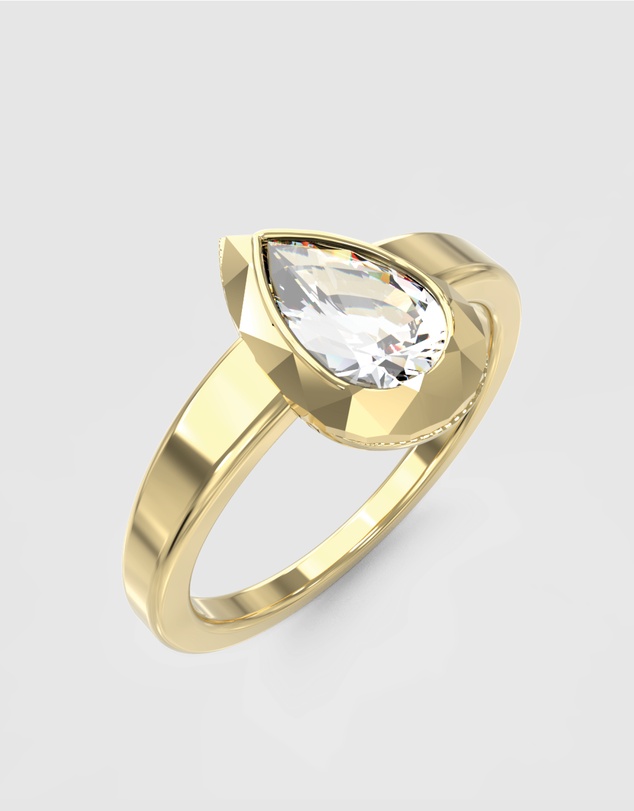 GUESS - Guess 9mm Crystal Drop Ring