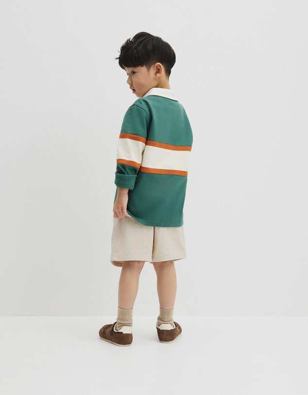 Country Road - Organically Grown Cotton Panel Stripe Rugby