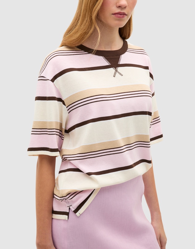 Seed Heritage - Cotton Stripe Relaxed Tee