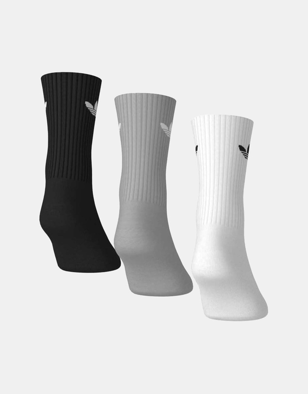 adidas Originals - 3 Pairs Pack Trefoil Crew Sock Cushion