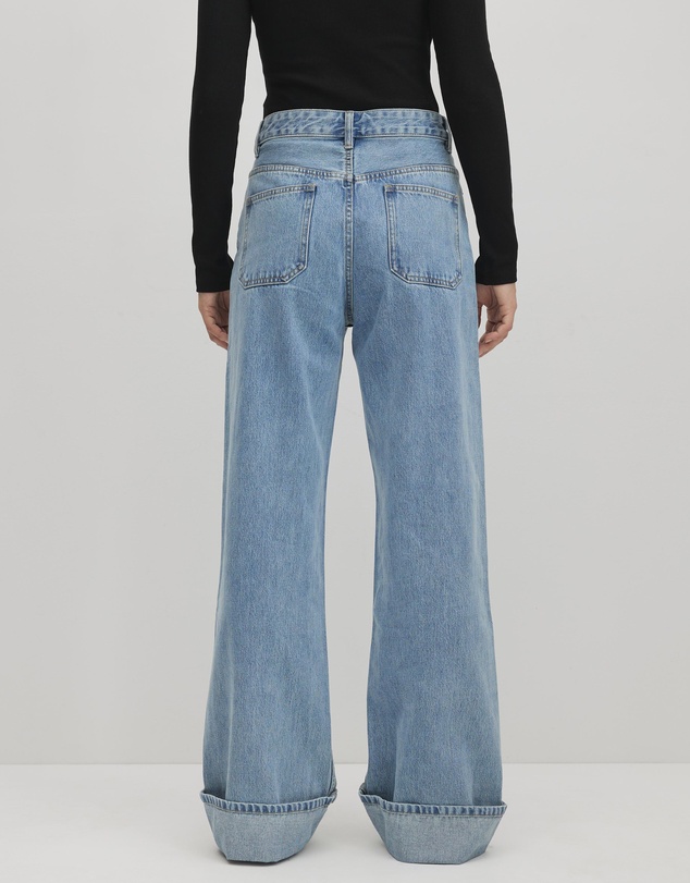 AERE - Suki High Rise Hem Detail Jeans