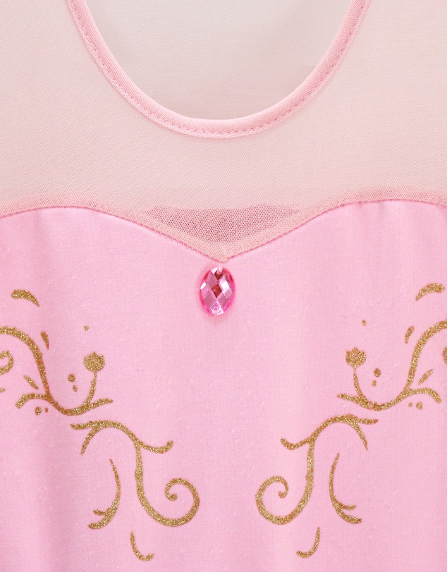 Pink Poppy - Pirouette Princess Dress with Rose Gold Glitter Print