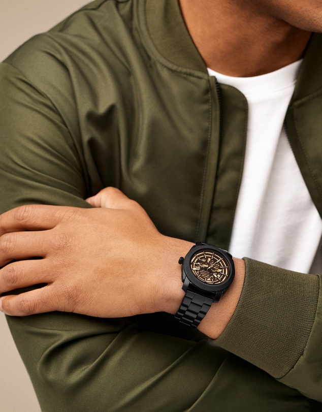 Fossil - Machine Black Analogue Watch