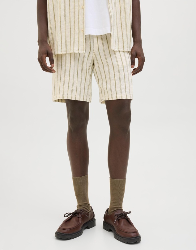 Jack & Jones - Jaiden Coba Striped Jogger Shorts Mid Relaxed Fit
