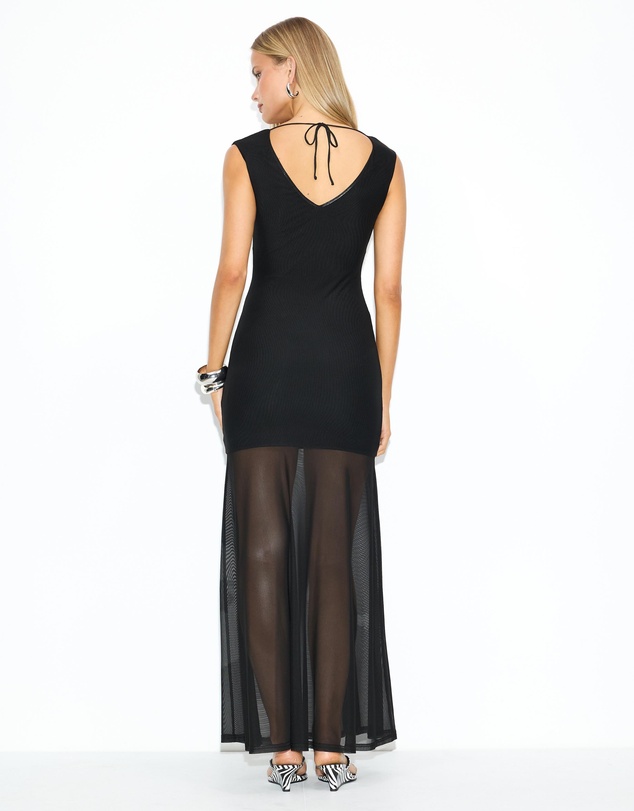 Dazie - Into You Mesh Maxi Dress