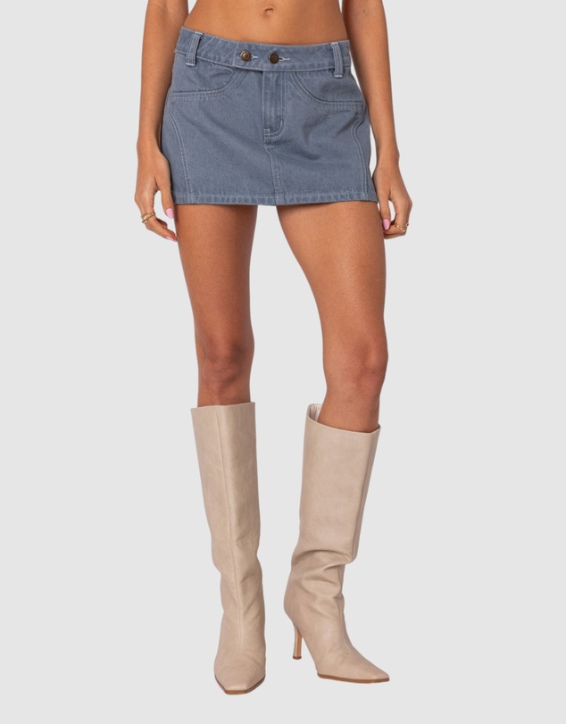 EDIKTED - Louisa Denim Mini Skirt
