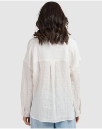 CAMIXA - Exalina Oversized Crinkle Linen Shirt