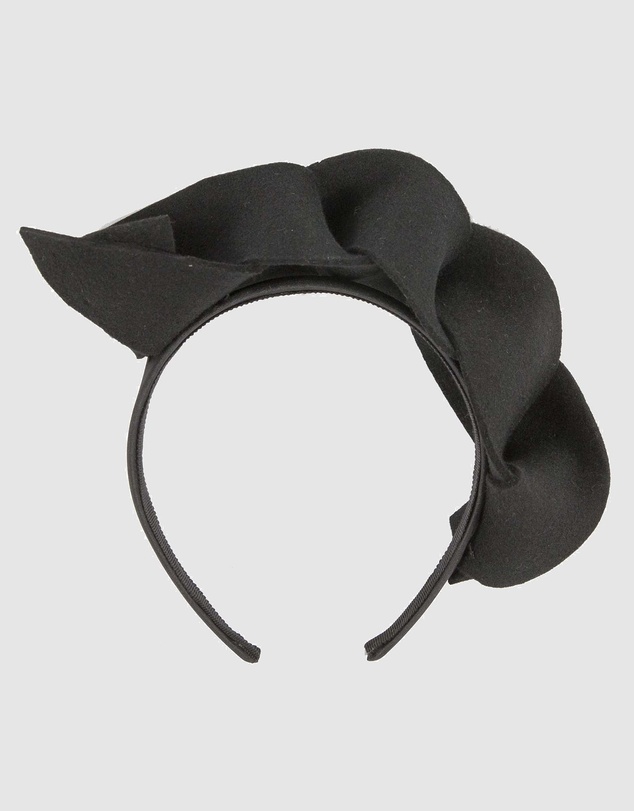 Max Alexander - Felt Black Spiral Fascinator