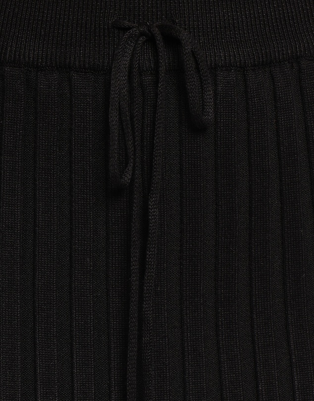 Petal & Pup - Richelle Ribbed Knit Skirt Set - Black