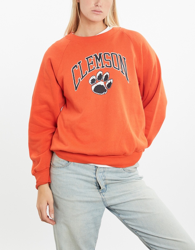 Vintage by The Real Deal - Pre Loved - Vintage 80s NCAA University of Clemson Tigers Sweatshirt