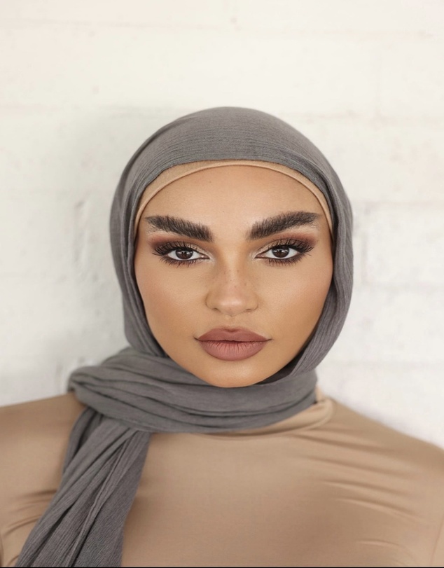 Mod Squad - Luxe Rayon Hijab Frayed Edge - CHARCOAL 8