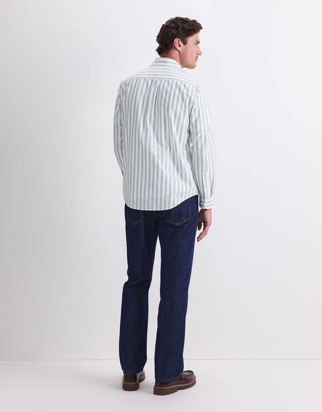 Sportscraft - Oxford Long Sleeve Stripe Shirt