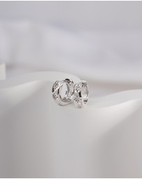 Wanderlust + Co - Constellation Silver 7mm Baby Huggie Earrings