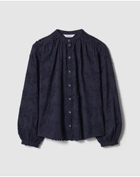 & Other Stories - Voluminous Floral-Appliqué Blouse
