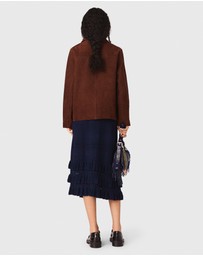 Maje - Vuede Leather Blazer