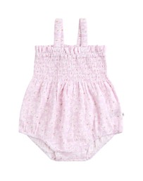 Kynd Baby - Shirred Woven Romper Frangipani - Size 00