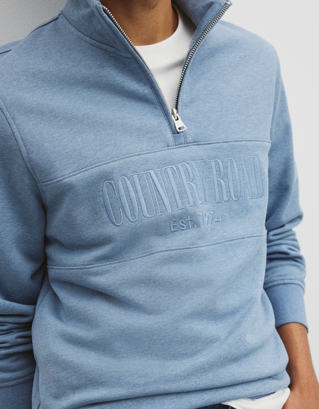 Country Road - Australian Cotton Half Zip Heritage Sweat