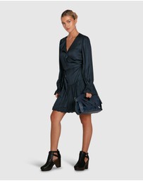 Belle & Bloom - Wild Flower Embroidered Wrap Dress