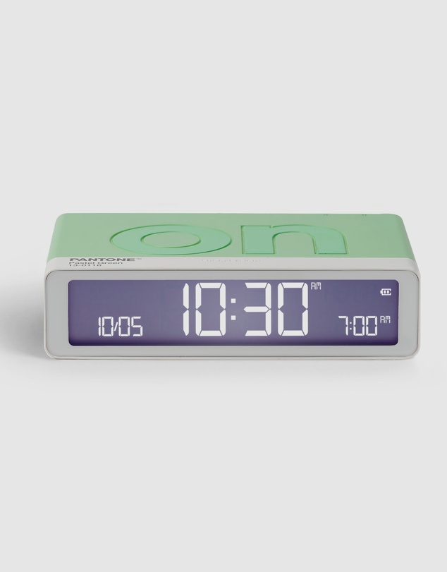 Lexon - Lexon Flip Classic Reversible Alarm Clock PANTONE - Green
