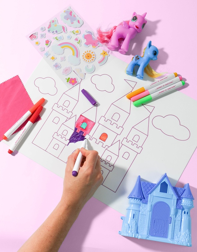 Journey Of Something - Wipeable silicone Mat - Unicorn Castle