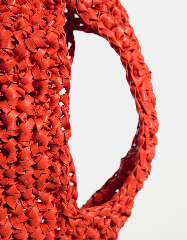 M.N.G - Handmade Woven Leather Handbag
