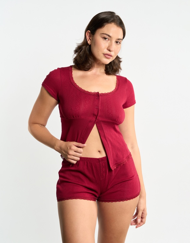 Chouchou Intimates - Willow Short Sleeve Shirt